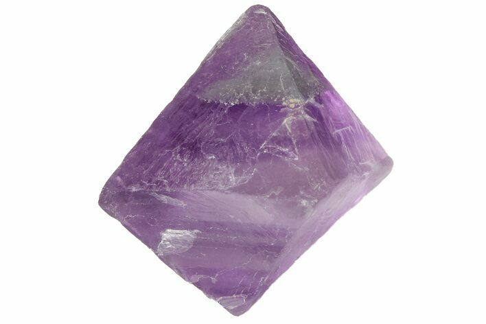 Purple and Green Banded Fluorite Octahedron - China #164586
